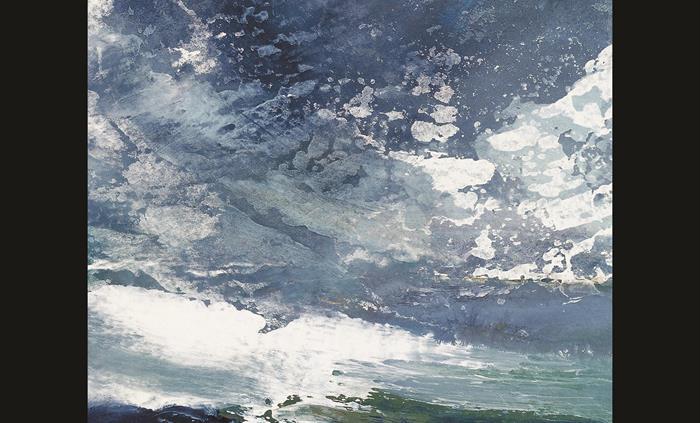 Gusting Cloud - litho reproduction print